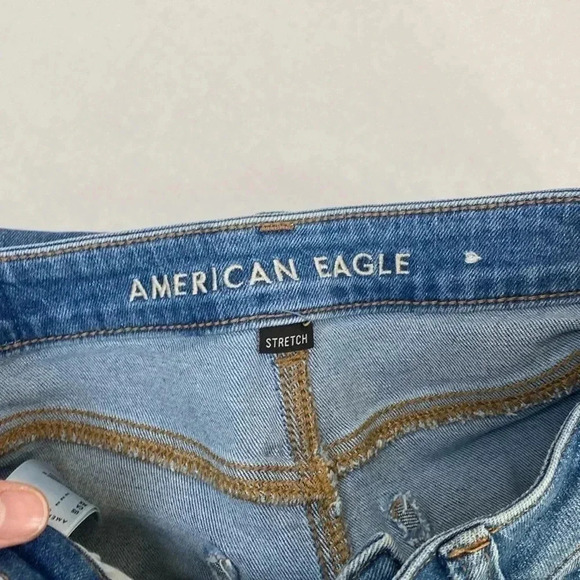 American Eagle STRETCH DENIM MOM SHORTS - Picture 5 of 8
